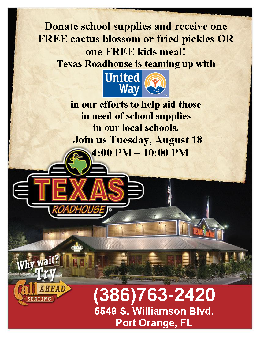 school supply drive at texas roadhouse texas roadhouse fundraising flyer